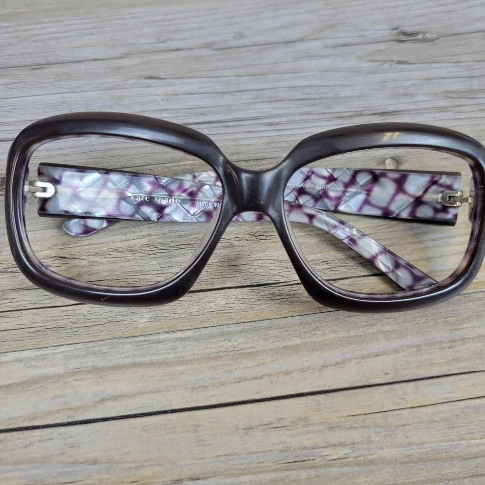 Kate Spade Carla/S Eyeglass Frames Womens 125mm Purple Italy‎ Rectangular